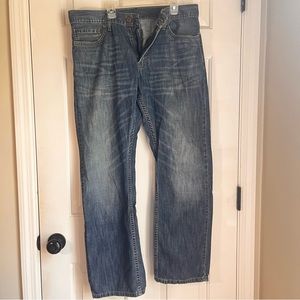 Levis Mens 514 Straight-fit Jeans Medium Wash 34” Width 30” Length